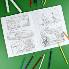 Книжка-раскраска для детей с наклейками «Для мальчиков» - Фото 2