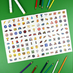 Книжка-раскраска для детей с наклейками «Для мальчиков» - Фото 6