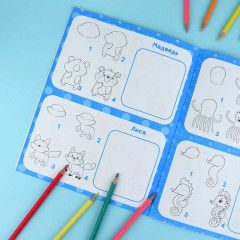 Книжка-раскраска для детей «32 животных» - Фото 4