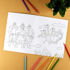 Книжка-раскраска для детей «Любимые герои» - Фото 3