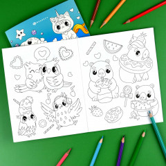 Книжка-раскраска для детей «Милые зверушки» - Фото 2