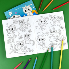 Книжка-раскраска для детей «Милые зверушки» - Фото 3