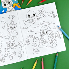 Книжка-раскраска для детей «Милые зверушки» - Фото 5