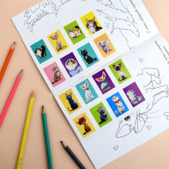 Книжка-раскраска для детей с наклейками «Коты» - Фото 8