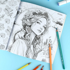 Книжка-раскраска «Симфония года» - Фото 6