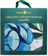 Пеленка муслиновая «Azure Blossom» - Фото 3