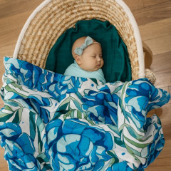 Пеленка муслиновая «Azure Blossom» - Фото 5