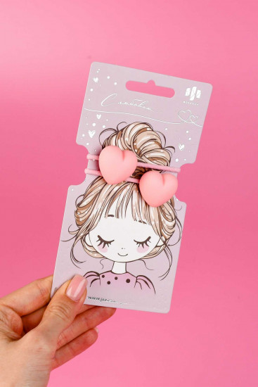 Набор резинок для волос «Сердечки»