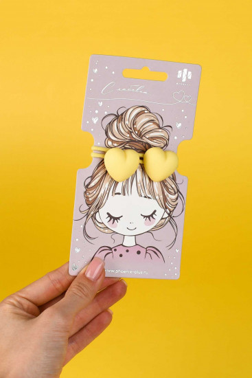 Набор резинок для волос «Сердечки»