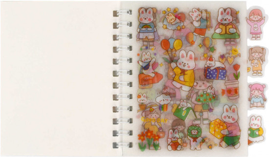 Набор наклеек в блокноте «Рисование»