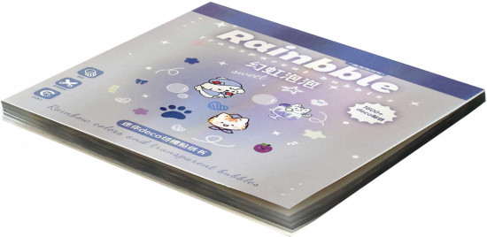 Набор наклеек для ногтей в блокноте «Мыльные пузыри»