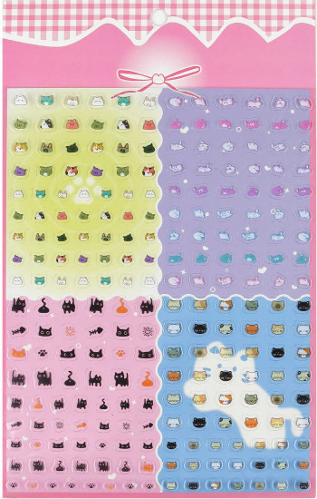 Наклейки для ногтей «Кошачьи мечты»