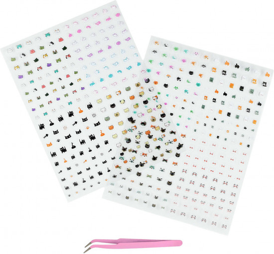 Наклейки для ногтей «Кошачьи мечты»