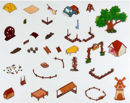 Наклейки-румбокс для создания миниатюрных сцен «Счастливая ферма»