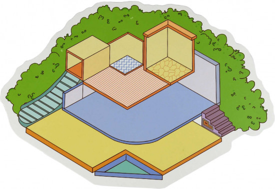 Наклейки-румбокс для создания миниатюрных сцен «Рынок»
