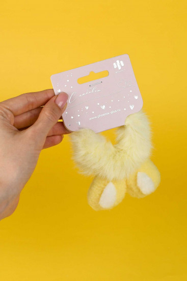 Резинка для волос «Пушистый зайка»