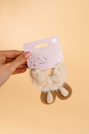 Резинка для волос «Пушистый зайка»