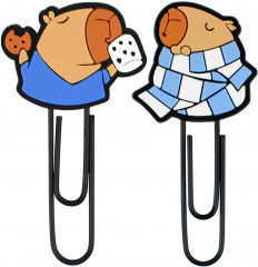 Набор скрепок-закладок для книг «Капибара» - Фото 1