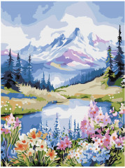 Картина по номерам «Горный пейзаж» - Фото 2