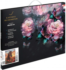 Картина по номерам «Лошадь в маковом поле» - Фото 2