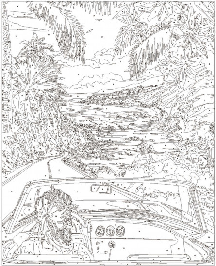 Картина по номерам «Поездка на море»