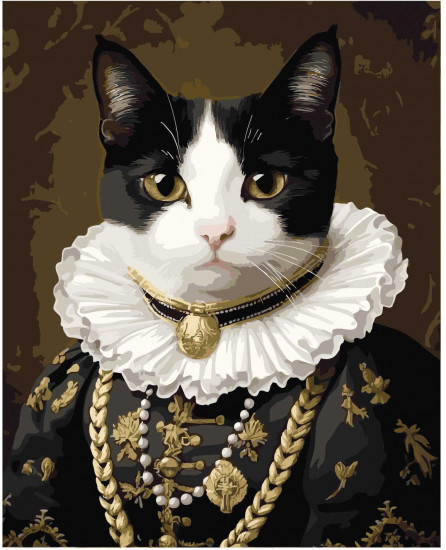 Картина по номерам «Благородный кот»