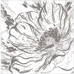 Картина по номерам с поталью «Розовый мак» - Фото 4