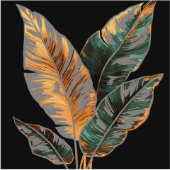 Картина по номерам с поталью «Золотые листья» - Фото 4