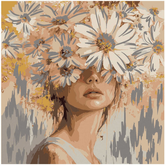 Картина по номерам с поталью «Золотая эстетика»