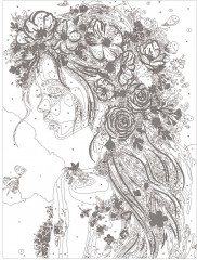 Картина по номерам с поталью «Девушка-весна» - Фото 4