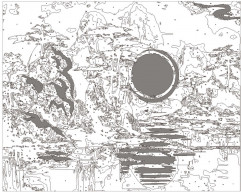 Картина по номерам с поталью «Китайский пейзаж» - Фото 2