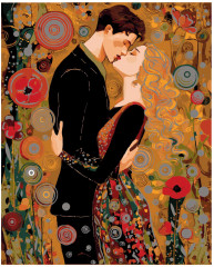 Картина по номерам с поталью «Двое» - Фото 2