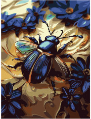 Картина по номерам с кристаллами «Скарабей» - Фото 2