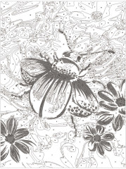 Картина по номерам с кристаллами «Скарабей» - Фото 4