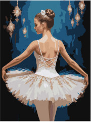 Картина по номерам с кристаллами «Балерина» - Фото 1