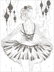 Картина по номерам с кристаллами «Балерина» - Фото 2