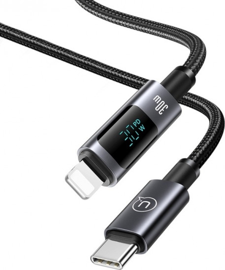 Кабель US-SJ672 Type-C-Lightning 30W 1.2м