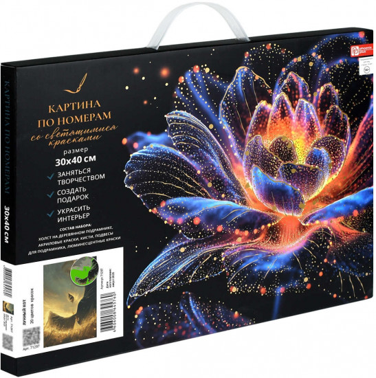 Картина по номерам со светящимися красками «Лунный кот»