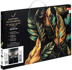 Картина по номерам с поталью на черном холсте «Девушка с бабочкой» - Фото 2