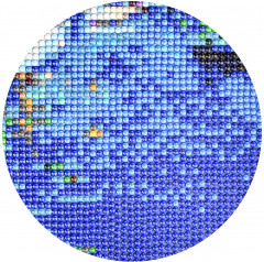 Мозаика алмазная без подрамника «Панда в цветах» - Фото 1