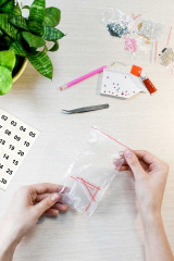 Мозаика алмазная без подрамника «Панда в цветах» - Фото 4