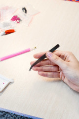 Мозаика алмазная с подрамником «Нежные пионы» - Фото 3