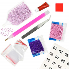 Мозаика алмазная с подрамником «Нежные пионы» - Фото 4