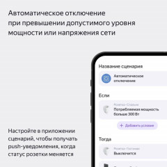 Умная розетка YNDX-00540BLK - Фото 5