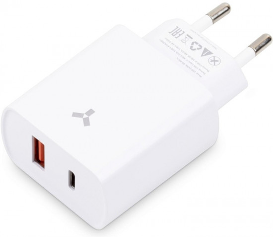 Сетевое зарядное устройство Accesstyle Crystal 20WUT White