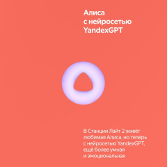 Умная колонка станция Лайт второго поколения YNDX-00026 - Фото 3