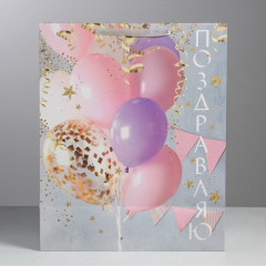 Пакет подарочный «Поздравляю!» - Фото 1