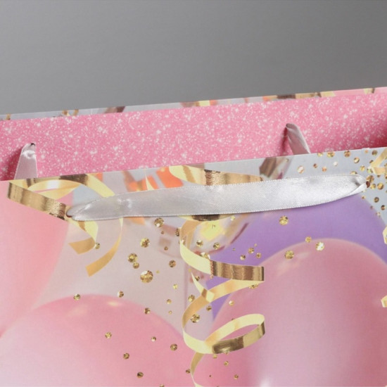 Пакет подарочный «Поздравляю!»