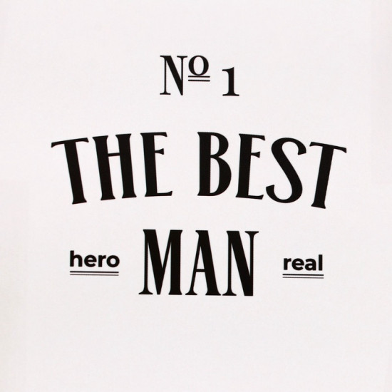 Пакет подарочный The Best man