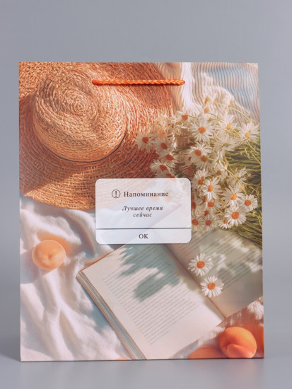 Пакет подарочный «Лучшее время сейчас»